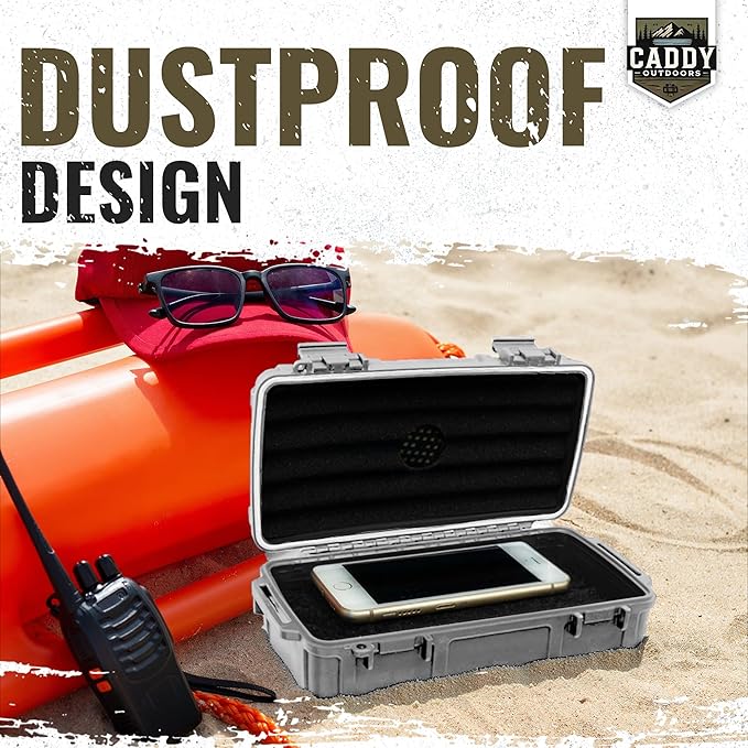 Waterproof Storage Case 1.2 L Capacity – Heavy-Duty Gear Box with Foam, Carabiner & Lanyard – Crushproof, Airtight Outdoor Container for Camping, Hiking, Fishing - Image 9