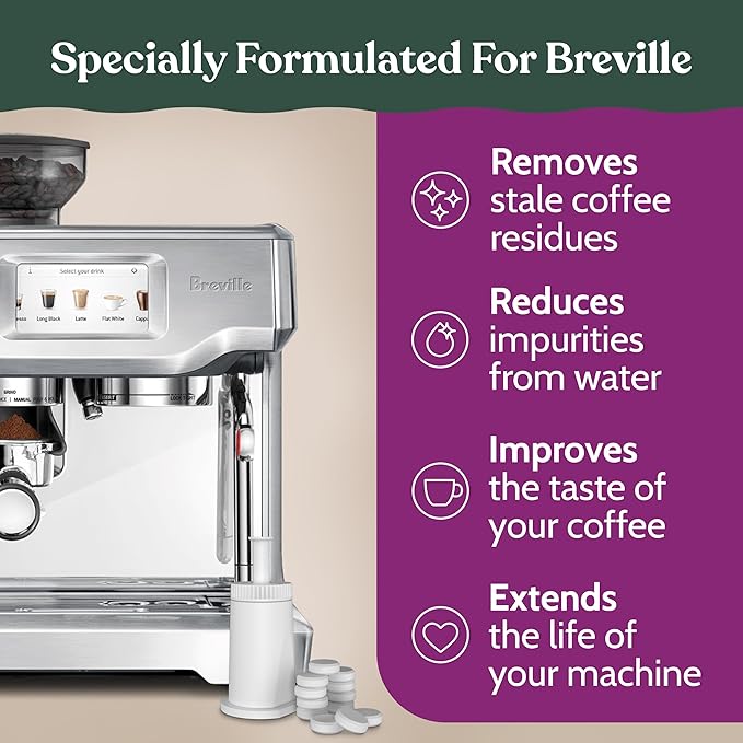 Roobi Espresso Cleaning Kit compatible with Breville ClaroSwiss Filters. Includes 24 Cleaning Tablets and 2 ClaroSwiss Water Filters. Carbon Neutral. 6 Month Supply. - Image 4