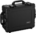 Condition 1 25" Large Rolling Hard Travel Case Model 287 Lockable Storage Box, Waterproof Dustproof Protective Luggage with Handle, Made in USA, 24.53"x19.55"x10.95" Black by Condition1