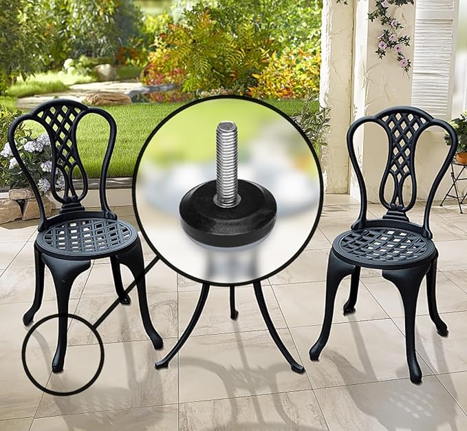Slipstick Gorilla Outdoor Adjustable Furniture Levelers (8 Pack) Weatherproof Screw in Leg Glides for Chairs, Tables, and Outdoor Furniture Feet, 1-1/8 Inch Slider Glide, 1/4"-20 BSW Thread - Image 7