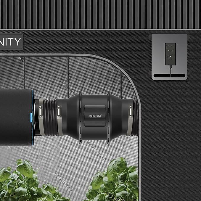 AC Infinity CLOUDLINE A6, Quiet 6” Inline Duct Fan with Speed Controller, EC Motor - Ventilation Exhaust Fan for Heating Cooling Booster, Grow Tents, Hydroponics - Image 7