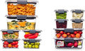 Rubbermaid Brilliance BPA-Free Airtight Food Storage Containers, 24-Piece Set, Easy for Meal Prep, Lunch & Leftovers by Rubbermaid