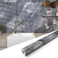 Marble Peel and Stick Waterproof Wall Paneling, 118" x 47" Pietra Grey Glossy Finish Self-Adhesive Backsplash Tile Vinyl Wall Panel for Kitchen Bathroom Wall Decor, Covers 38.75 Sq. Ft. by premiumqualitypeelandsticktile