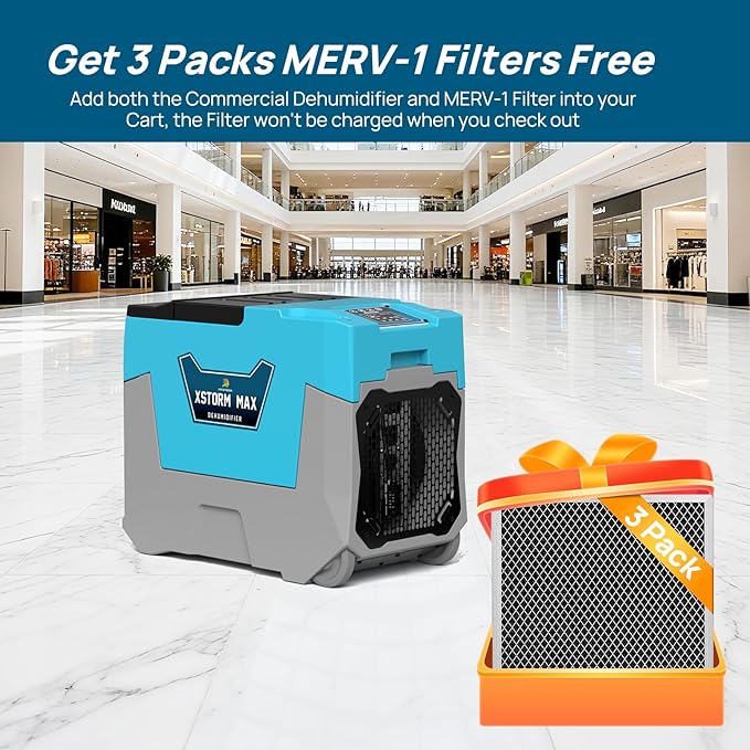 ARGENDON XStorm MERV-1 Filter Replacement Set for Max, Plus & Pro Commercial Dehumidifiers (3 Pack) - Image 8