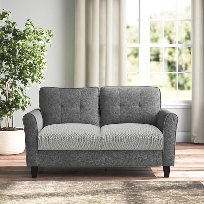 Fuloon Waterproof Couch Cushion Covers, Stretch Sofa Seat Cushion Slipcovers Solid Washable Furniture Protector Suitable for Armchair Loveseat Sofa (Light Grey, 2 Pieces) - Image 8