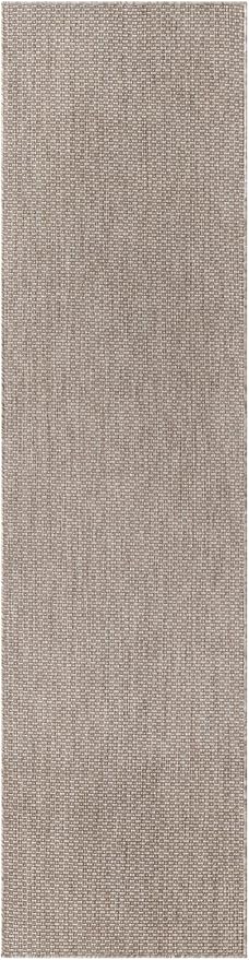 Unique Loom Collection Casual Transitional Solid Heathered Indoor/Outdoor Flatweave Area Rug (2' 7" x 10' Runner, Beige/Ivory) - Image 3