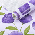 2 Rolls 12" W x 120" L Floral Drawer and Shelf Liner for Cabinets, Non-Adhesive Strong Grip Non-Slip Flower Shelf Cabinet Kitchen Shelf Liners for Kitchen Cabinets by DwellAid