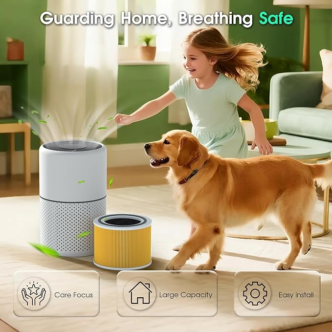 Core 300 Pet Care Replacement Filter for LEVOIT Core 300S and Core 300-P Air Purifier, 3-in-1 H13 True HEPA Filter Replacement, Compared to Part # Core 300-RF-PA，Pack of 2 - Image 7