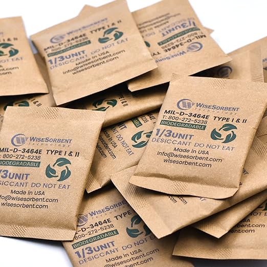 Kraft Clay Desiccants Packs for Safe, 11 Gram 270 Pack Dehumidifier for Gun Safe, Military Grade Moisture Absorbers, Conforms to MIL-D-3464E Type I & II Absorbents - Image 7