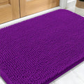 OLANLY Dog Door Mat for Muddy Paws 30x20, Absorbs Moisture and Dirt, Absorbent Non-Slip Washable Doormat, Quick Dry Chenille Mud Mat for Dogs, Entry Indoor Entryway Carpet for Inside Floor, Purple by OLANLY
