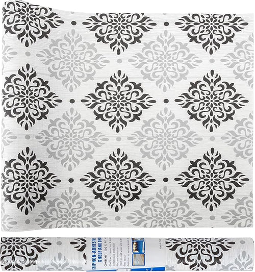 12" W x 120" L Floral Drawer and Shelf Liner for Cabinets, Non-Adhesive Strong Grip Non-Slip Flower Shelf Cabinet Kitchen Shelf Liners for Kitchen Cabinets by DwellAid