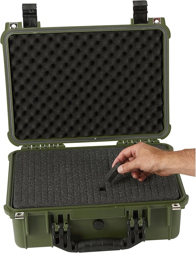 Strongway 16In. Plastic Waterproof Storage Case, Green, Model# Mj-5018_Grn - Image 9