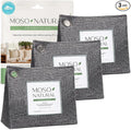 Moso Natural Air Purifying Bag 600g (3 Pack) Premium Bamboo Charcoal Odor Absorber | Pet Odor Eliminator for Home | Room Deodorizer for Large Spaces, Bedroom, Kitchen, Basement | Charcoal Bags by MosoNatural