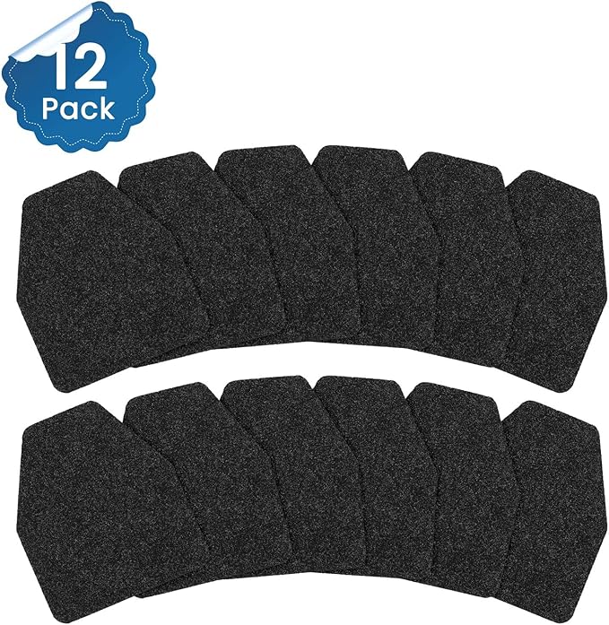 12 Pack Commercial Urinal Mats, Non-Slip Urinal Floor Mat for Men's Bathroom, Washable Rubber Urinal Pads for Business Bathroom - Image 4