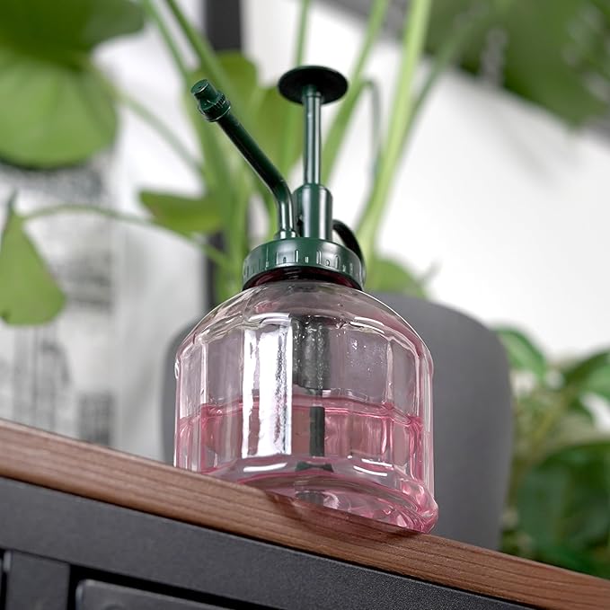 Houseplant Mister Spray Bottle – 180ml Pink Glass Plant Sprayer with Green Lid – Fine Mist for Humidity Control – Stylish Indoor Plant Care Accessory – Ergonomic and Leakproof Design - Image 7
