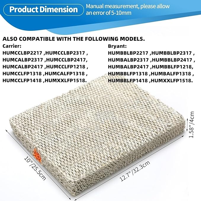 35 Water Panel Humidifier Replacement Filter Made of Aluminum Mesh Compatible with AprilAire Humidifier Models 350, 360, 560, 560A, 568, 600, 600A, 600M, 700, 700A, 700M, 760, 760A, 768(2Pack) - Image 3