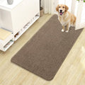 OLANLY Dog Door Mat for Muddy Paws 44x24, Absorbs Moisture and Dirt, Absorbent Non-Slip Washable Doormat, Quick Dry Chenille Mud Mat for Dogs, Entry Indoor Entryway Carpet for Inside Floor, Tan by OLANLY