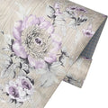 Yifely Vintage Purple Peony Self-Adhesive Kitchen Shelf Drawer Liner Moisture Proof PVC Mat 45x300cm by Unknown