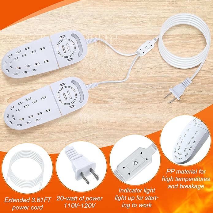 Shoe Dryers Portable, Boot Dryer, Telescopic Electric Shoe Warmer Machine for Sneaker Socks Gloves - Image 3