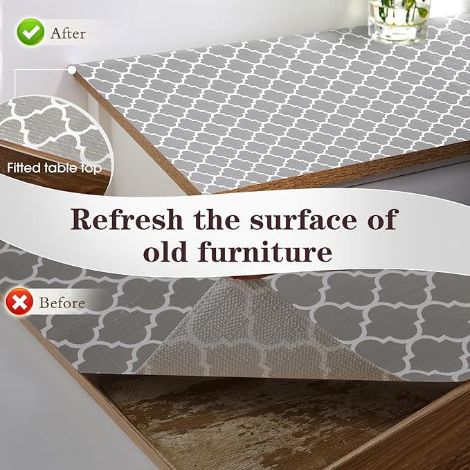 Drawer and Shelf Liner, Non-Slip Kitchen Cabinet Liners Non-Adhesive Thick Strong Grip Waterproof Washable Mats Protect Dresser Shelves Cupboard Bathroom Cabinets, Gray, 18 in X 30 FT - Image 8