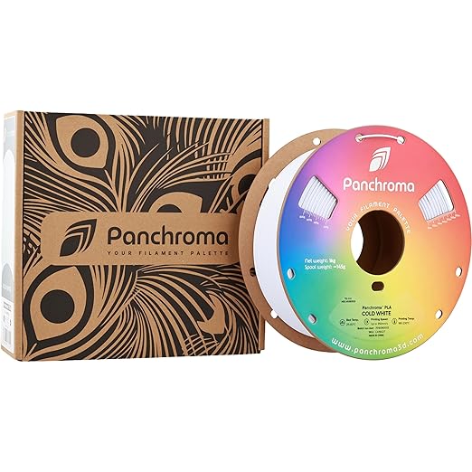 Panchroma PLA Cold White 3D Printer Filament, 1.75mm, 1kg Spool, Easy to Print, High Speed Printing, Tangle Free, AMS Compatible, Perfect for Toys, Decor, Miniatures, Models & Cosplay - Image 8