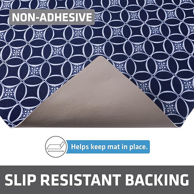 Drymate Premium XL Under Sink Mat, Waterproof Cabinet Protection Mats for Kitchen & Bathroom, Absorbent Shelf Liners, Slip-Resistant, Non-Adhesive, Machine Washable (USA Made)(24”x59”)(Indigo) - Image 4