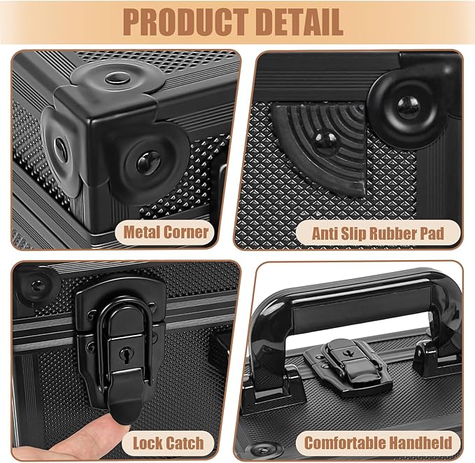 Toploaders Storage Box for 3" x 4" 35pt Rigid Card, Top Loader Storage with 3 Partition Holds 150+ Toploaders, Magnetic Card Holders - Image 5