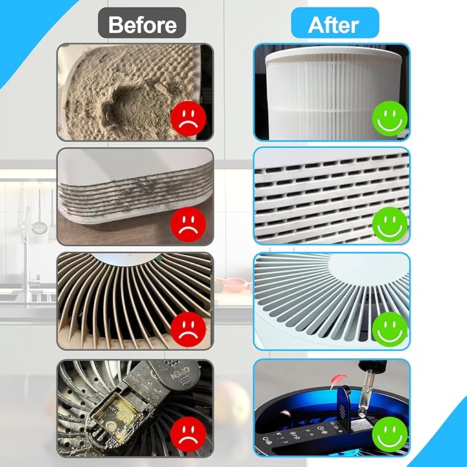 XANGNIER Air Purifier Cleaning Brush Kits,6pcs Air Purifiers for Home/Bedroom Cleaner Tools Accessories - Image 2