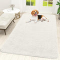 OLANLY Dog Door Mat for Muddy Paws 59x35, Absorbs Moisture and Dirt, Absorbent Non-Slip Washable Doormat, Quick Dry Chenille Mud Mat for Dogs, Entry Indoor Entryway Carpet for Inside Floor, Ivory by OLANLY