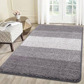 Smiry Dog Door Mat for Muddy Paws, Absorbs Moisture and Dirt, Low-Profile Entryway Mat with Non-Slip Backing, Entry Indoor Outdoor Doormat for Inside Floor (59x35 Inches, Light Grey, Striped) by Smiry