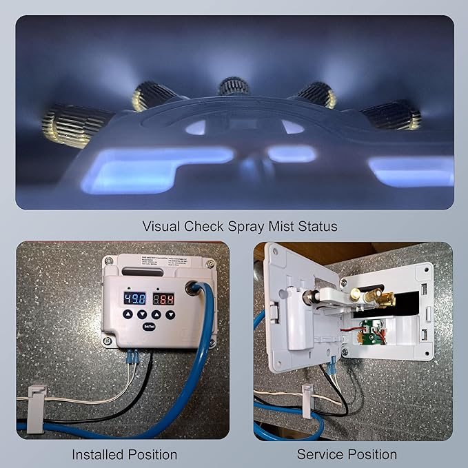 Evaporative Duct Mounted Whole House Furnace Humidifier with 8 UV-C LEDs, Atomizing Cool Mist Variable Capacities for Homes and Offices up to 3500 sq. ft. - Image 5