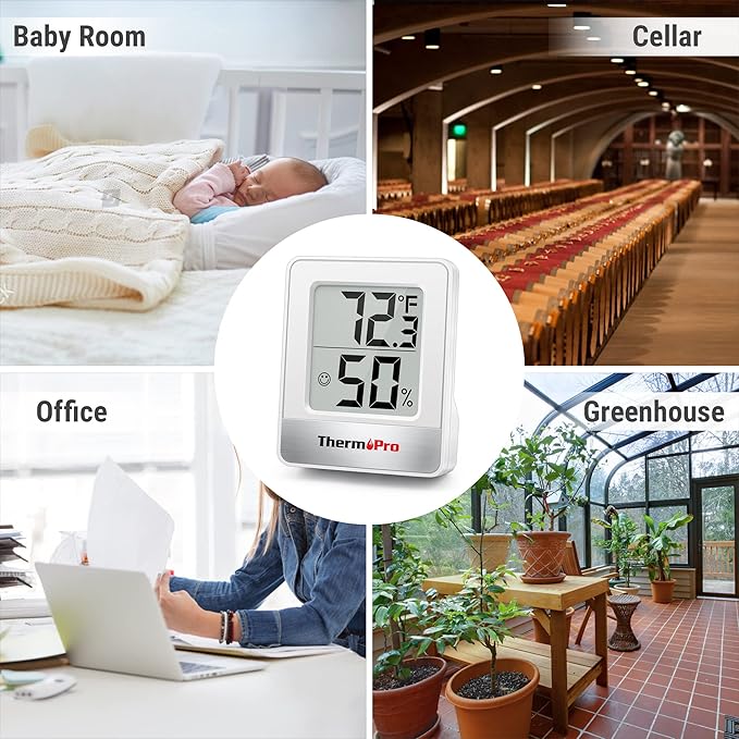 ThermoPro TP49 Digital Hygrometer Indoor Thermometer Humidity Meter Room Thermometer with Temperature and Humidity Monitor Mini Hygrometer Outdoor - Image 8