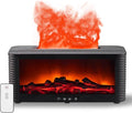 2026 Upgraded 9 Color Flame Fireplace Aroma Essential Oil Diffuser,250ml USB Desktop Noiseless Cool Mist Humidifier with Timer Auto-Off Protection for Home,Office, Gift (Black) by Unknown