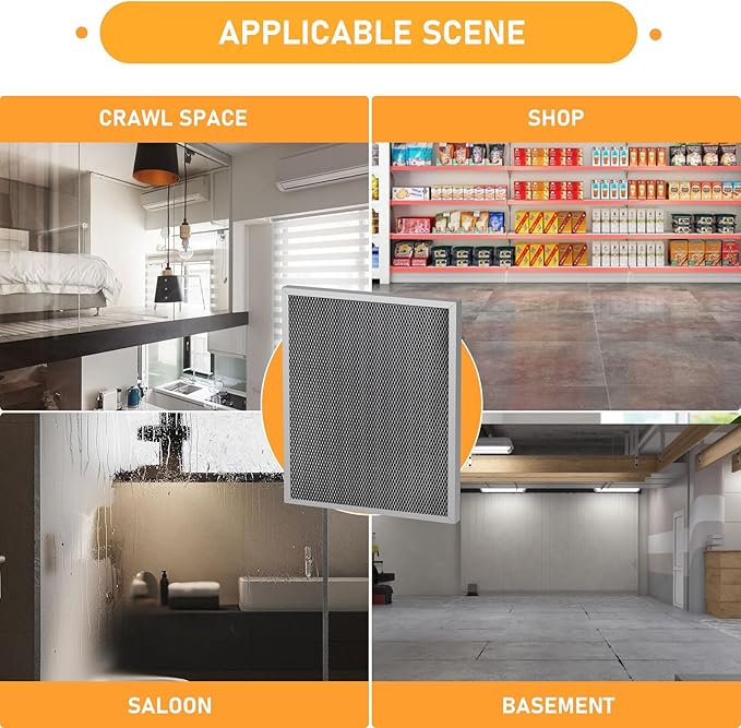 5881 Washable MERV 8 Dehumidifier Filter Replacement Compatible with AprilAire Whole-House Dehumidifiers E080, E100 and Dehumidifying Ventilator 8192A, 12″x13-1/2″x1″, 2 Pack - Image 7