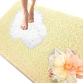 Shower Mats Non Slip for Elderly, 24x47’’Extra Lager Loofah Bath Mats for Shower, Non-Slip Bath/Shower Mat for Elderly-Beige by NQWei