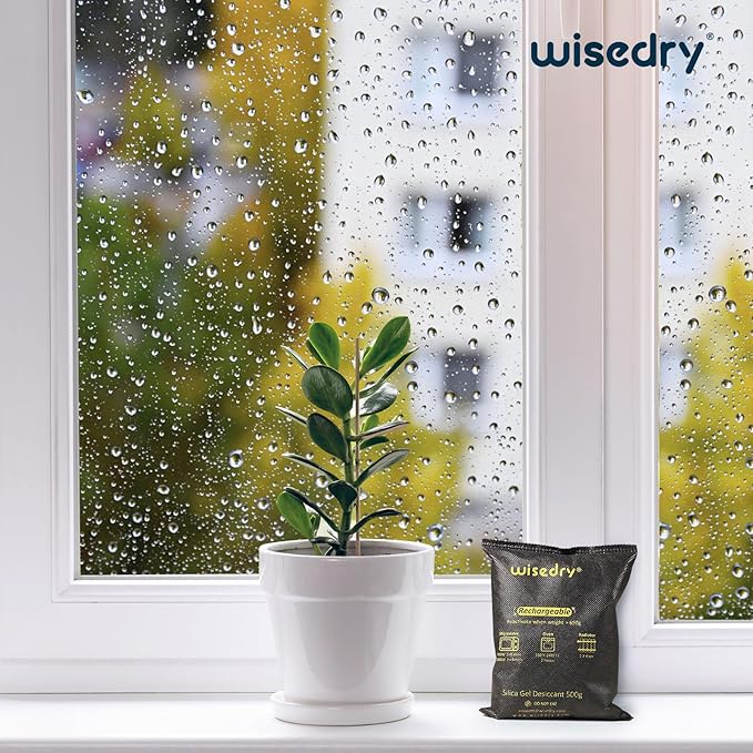 wisedry 10 x 500 Grams [11 lbs] Rechargeable Silica Gel Car Dehumidifier, Microwave Fast Reactivated Desiccant Packets Large for Gun Safe Closet Basement Garage Storage Moisture Absorber Bag Reusable - Image 6