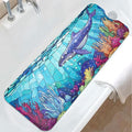 EAN Animals Bathtub Mat Non Slip, Sea Baby Bath Mat for Tub Rubber Tub Mat, Cute Toddler Kids Bath Mats for Bathroom Whale Anti Slip Shower Mat with Suction and Drain Holes Machine Washable, 40″x16″ by Unknown