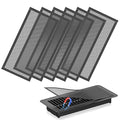 Hon&Guan Floor Vent Covers, Strong Magnetic Vent Mesh Air Vent Filters, 4x10'' PVC Floor Register Vent Screens for Home Floor/Wall/Ceiling Catch Debris Hair Dust (6PCS) by HonGuan