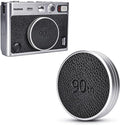 Retro Leather Lens Cap for Fujifilm Insta Mini EVO, Aluminum Anti-Dust Anti-Scratches Lightweight Camera Lens Cover with Soft EVA Interior, Accessories for Fuji Mini Evo Lens Protection Cover by JJC