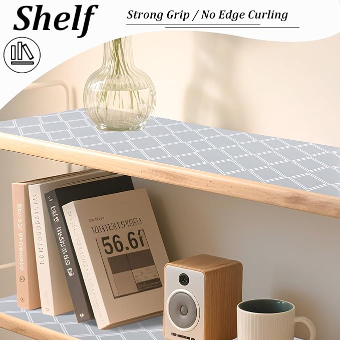 Shelf Liners for Kitchen Cabinets Non-Adhesive 12 Inch X 20 Ft Cabinet Liners for Shelves Non Slip Drawer Liners for Dresser Waterproof Closet Shelf Paper for Kitchen Bathroom Fridge Cupboard Pantry - Image 9