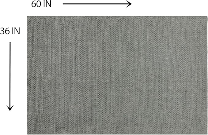 Mohawk Home Pet Play Pen Moisture Barrier Mat Utility Solid Gray 3' X 5' Other Perfect for Kitchen, Living Room, Kids Room, Dining Room, Hallway, Office, Garage, Entryway, Bathroom, Laundry Room - Image 2