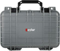 Eylar Protective Gear and Camera Hard Case Waterproof Dry Box with Foam 11.6 Inch 8.3 Inch 3.8 Inch (Gray) by Eylar