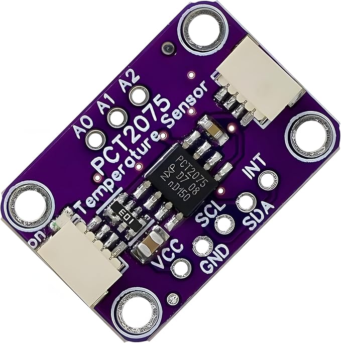 2Pcs PCT2075 11 Bit Higher Accuracy ADC Measurement I2C Temperature Sensor, Compatible with QT/Qwiic + pins - Image 5