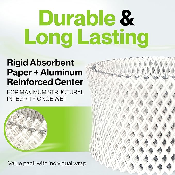 Durabasics [4 Pack] Humidifier Filters Compatible with Vicks Humidifier Filter Replacement - WF2 Humidifier Filter - Compatible with Vicks Starry Night Cool Mist Filters & Kaz Filters - Image 2