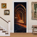 3D Door Decals Stickers, Peel Stick Wall Murals Vinyl Wallpaper Self-Adhesive Mural Door Covers Decorative for Furniture Home Decor Wrinkle-Resistant Waterproof by BVBOX