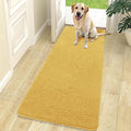 OLANLY Dog Door Mat for Muddy Paws 70x24, Absorbs Moisture and Dirt, Absorbent Non-Slip Washable Doormat, Quick Dry Chenille Mud Mat for Dogs, Entry Indoor Entryway Carpet for Inside Floor, Yellow by OLANLY