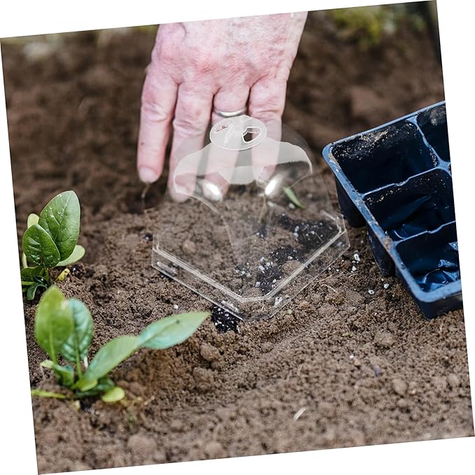 10pcs Transparent Greenhouse Dome Covers for Plants Humidity Control Cloche for Succulents Durable Reusable Plastic Garden Protectors for Use - Image 4
