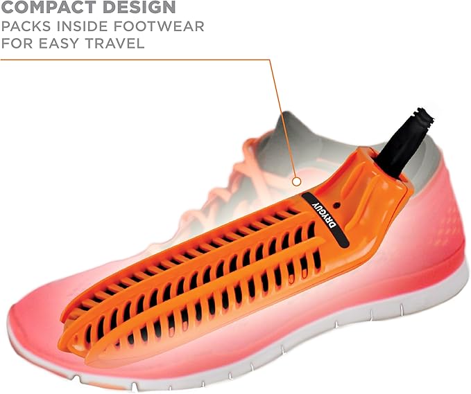 DryGuy Travel Dry Boot and Shoe Dryer and Warmer, Orange & Black - Image 4
