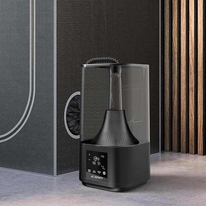 AC Infinity CLOUDFORGE T3, Plant Humidifier 4.5L with VPD Humidity Controls, 10-Level Precision Vaporizer, Extendable Targeting Hose and No-Leak Seal for Grow Tents - Image 7