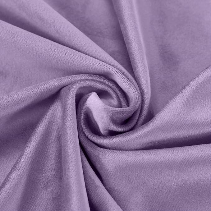 ChadMade Blackout Lined Premium Velvet Curtain Voilet 100Wx96L Inch (1 Panel), Eyelet Grommet for Livingroom Bedroom Theater Studio, Leon Collection - Image 6